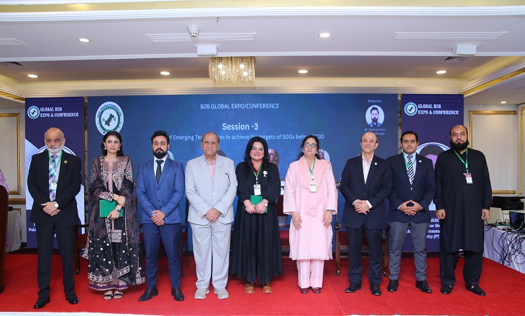 ECOSF hosted a session on Emerging Technologies for Sustainable Development during the sidelines of Global B2B Expo & Conference on Cyber Secure Digital Pakistan Vision 2030