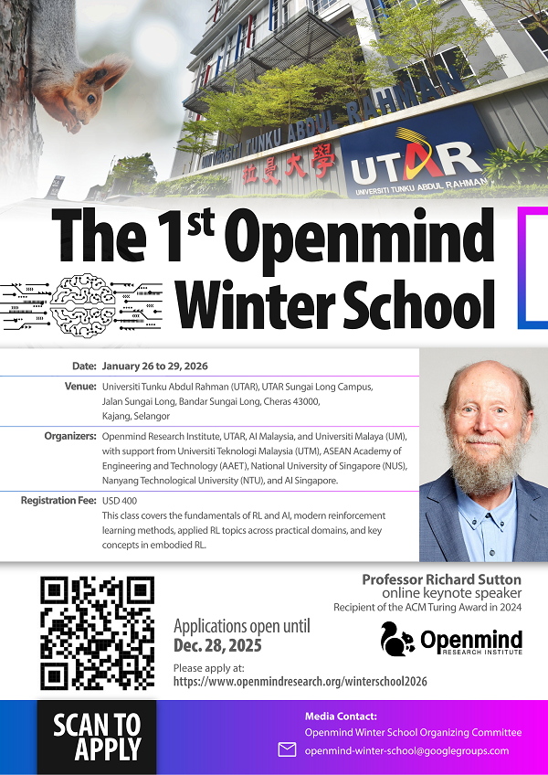 1st Openmind Winter School on Ai, Jan 26 to 29, 2026