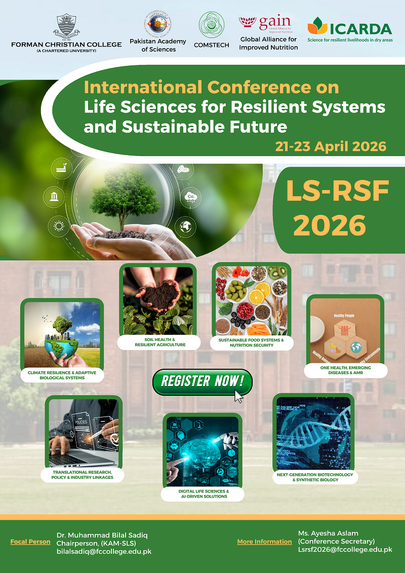 International Conference on Life Sciences for Resilient Systems and Sustainable Futures